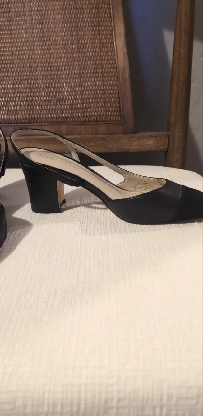 Marc Fisher Elegant Black Slingback Heels - Picture 3 of 6